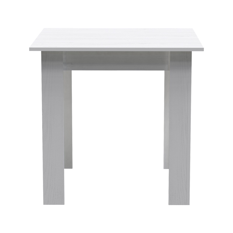 Τραπέζι Manka I pakoworld σε λευκή απόχρωση 80x80x77εκ 3