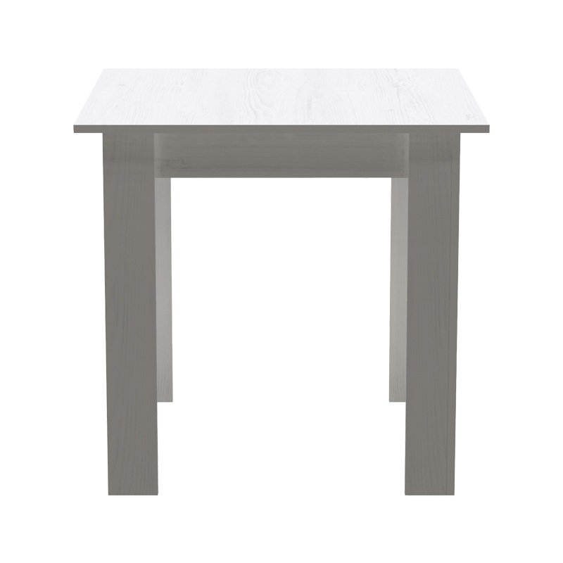 Τραπέζι Manka I pakoworld σε λευκή απόχρωση 80x80x77εκ 4