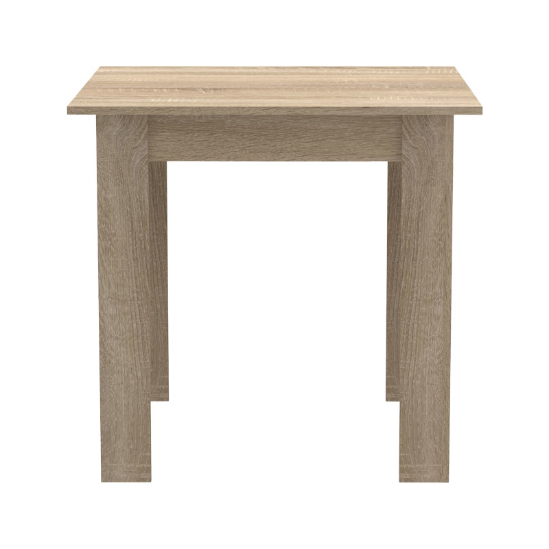 Τραπέζι Manka I pakoworld σε sonoma απόχρωση 80x80x77εκ 3