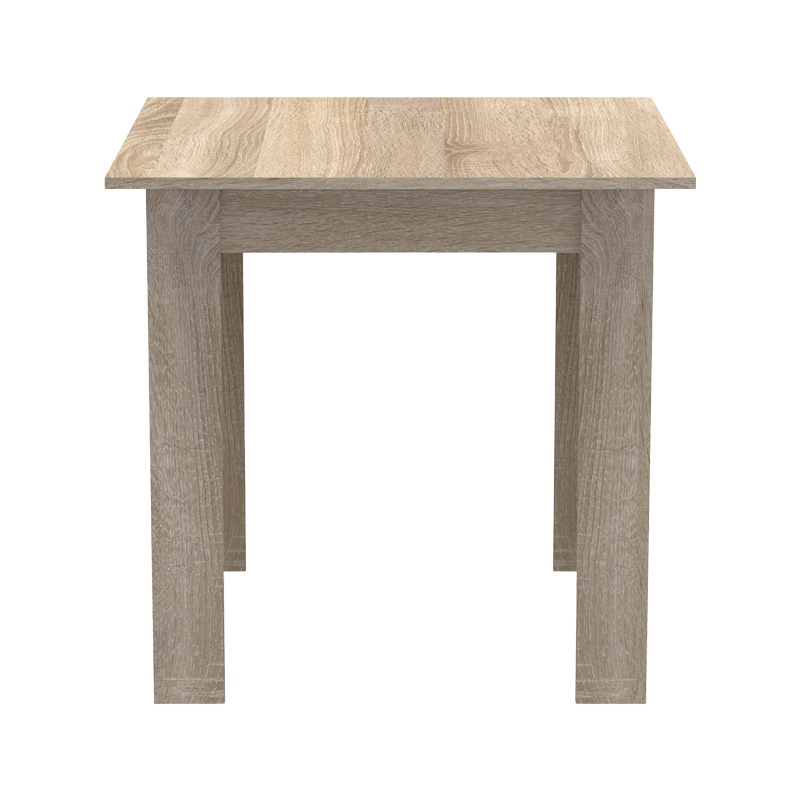 Τραπέζι Manka I pakoworld σε sonoma απόχρωση 80x80x77εκ 4