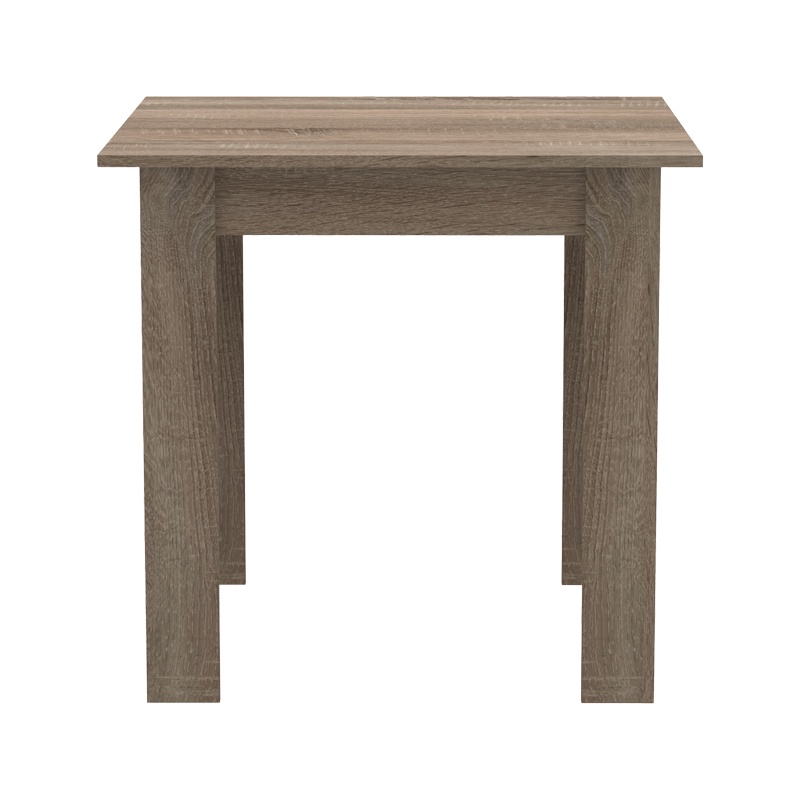 Τραπέζι Manka I pakoworld σε sonoma truffle απόχρωση 80x80x77εκ 3