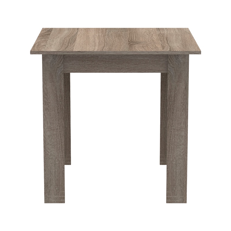Τραπέζι Manka I pakoworld σε sonoma truffle απόχρωση 80x80x77εκ 4