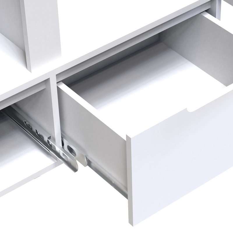 Ντουλάπα δίφυλλη Afina pakoworld mdf σε λευκή glossy απόχρωση 100x57x213εκ 7