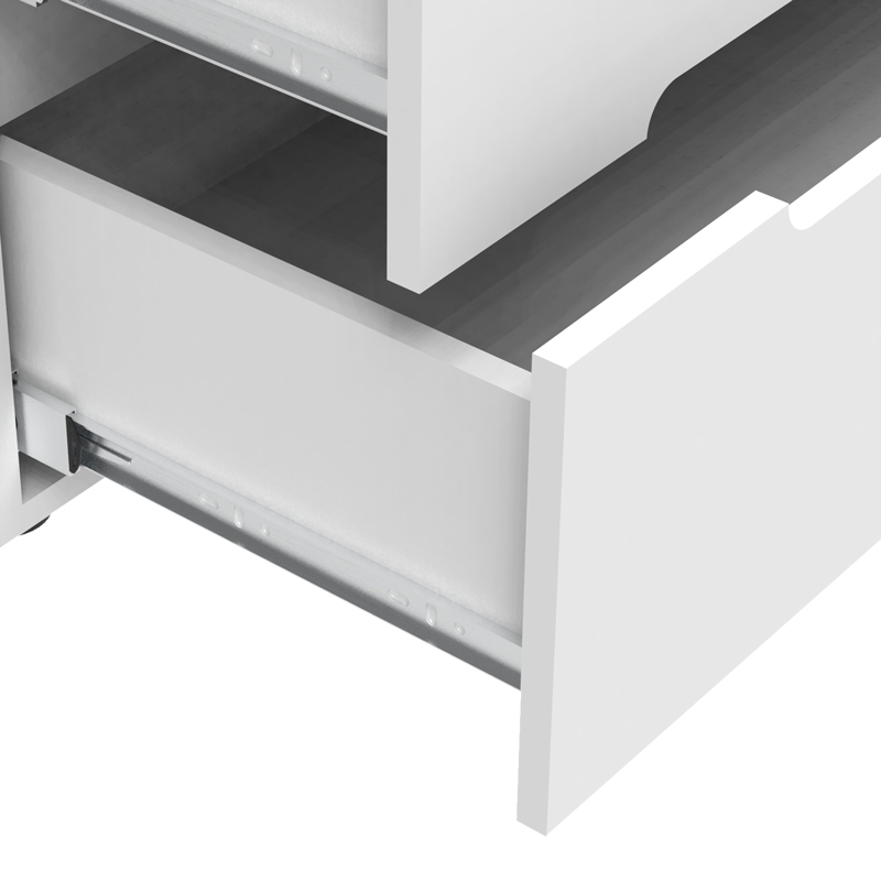 Συρταριέρα Afina pakoworld mdf σε λευκή glossy απόχρωση 90x44x101εκ 5