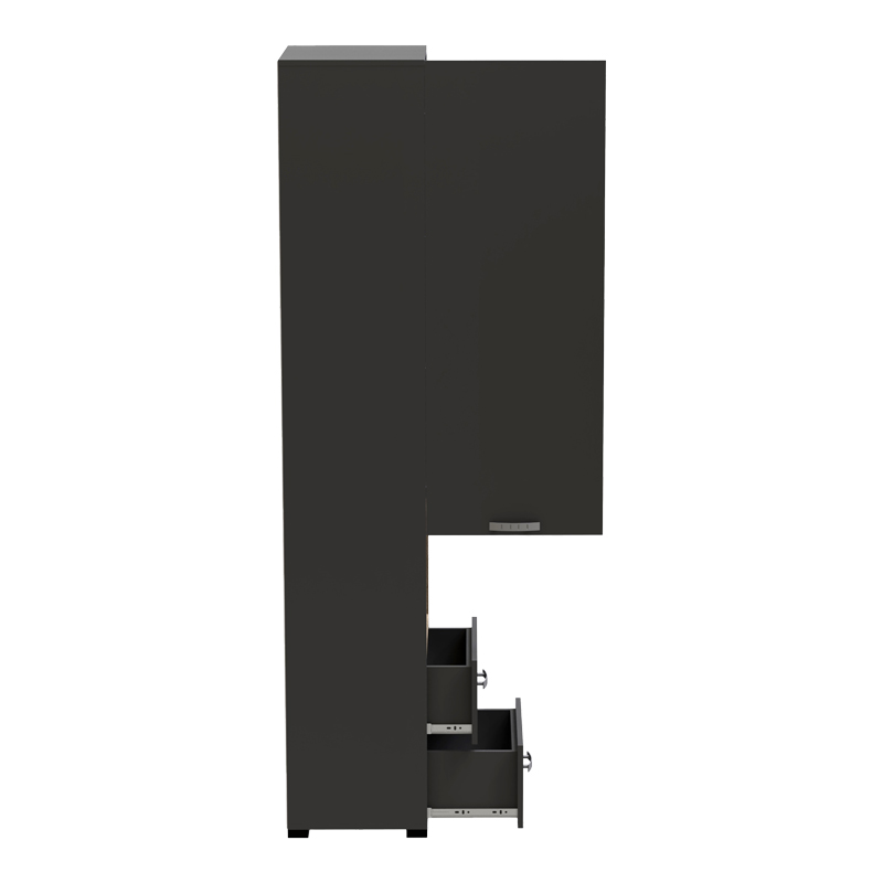 Βιτρίνα-στήλη Toscana pakoworld σε ανθρακί απόχρωση 50x42x222.5εκ 5