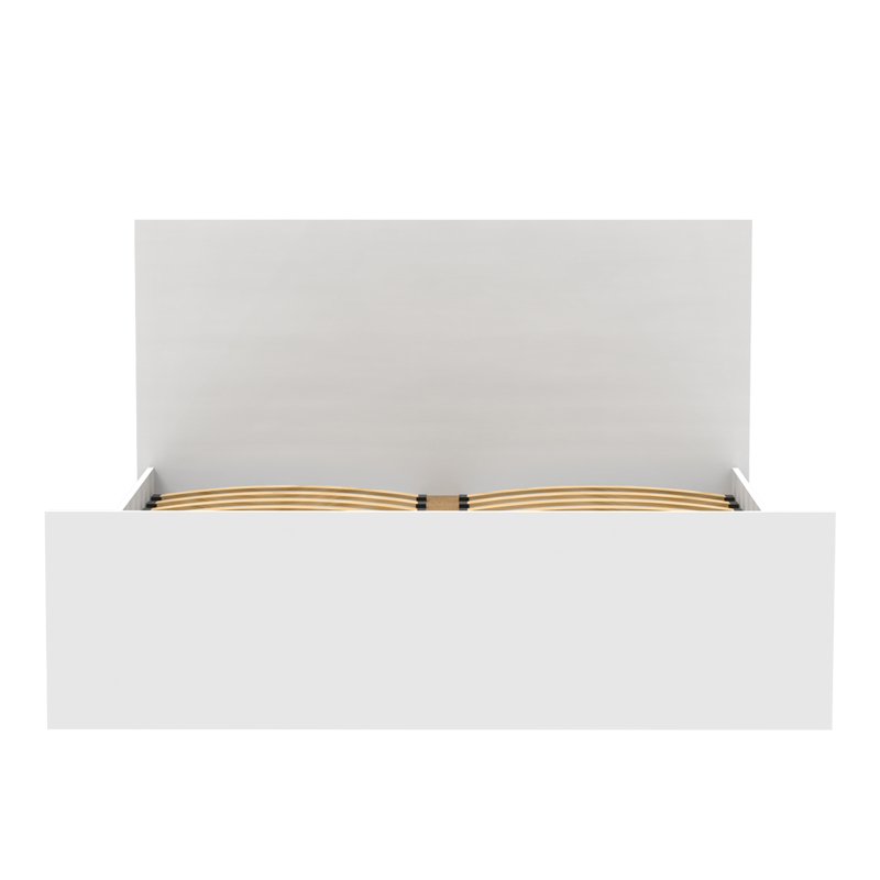 Κρεβάτι διπλό Toscana pakoworld σε λευκή απόχρωση 160x200εκ 4