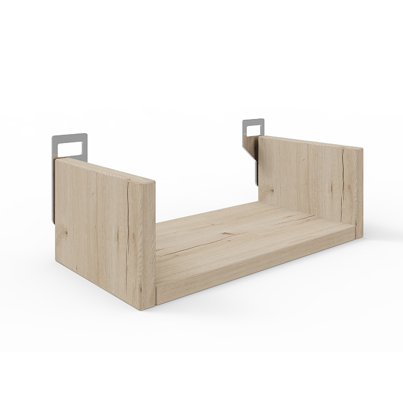 Ραφιέρα τοίχου Derva pakoworld σε oak απόχρωση 30x15x10cm 1