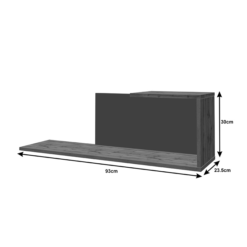Σύνθετο σαλονιού Poelfy pakoworld σε ανθρακί-oak απόχρωση 170x37.5x42εκ 8
