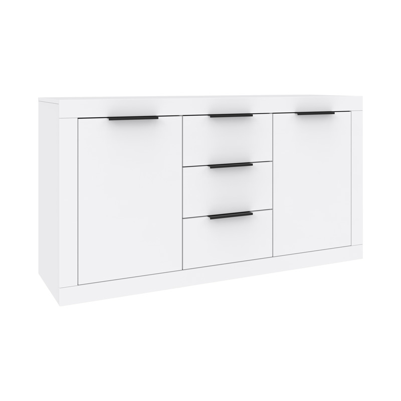 Μπουφές Doha pakoworld σε λευκή απόχρωση 150x45x80.5εκ 2
