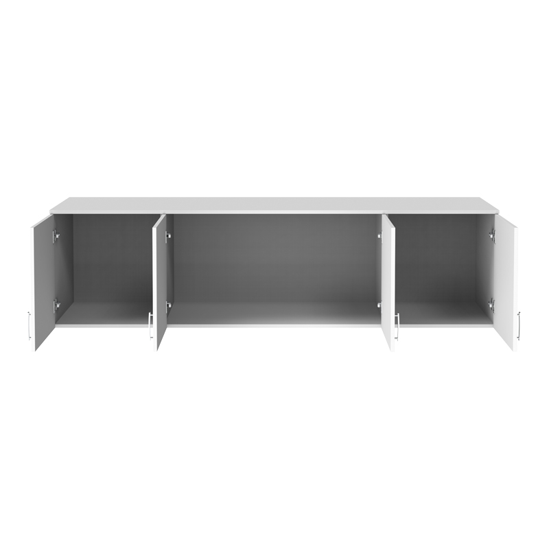 Πατάρι ντουλάπας Royal pakoworld τετράφυλλο λευκό 200x58x53εκ 3
