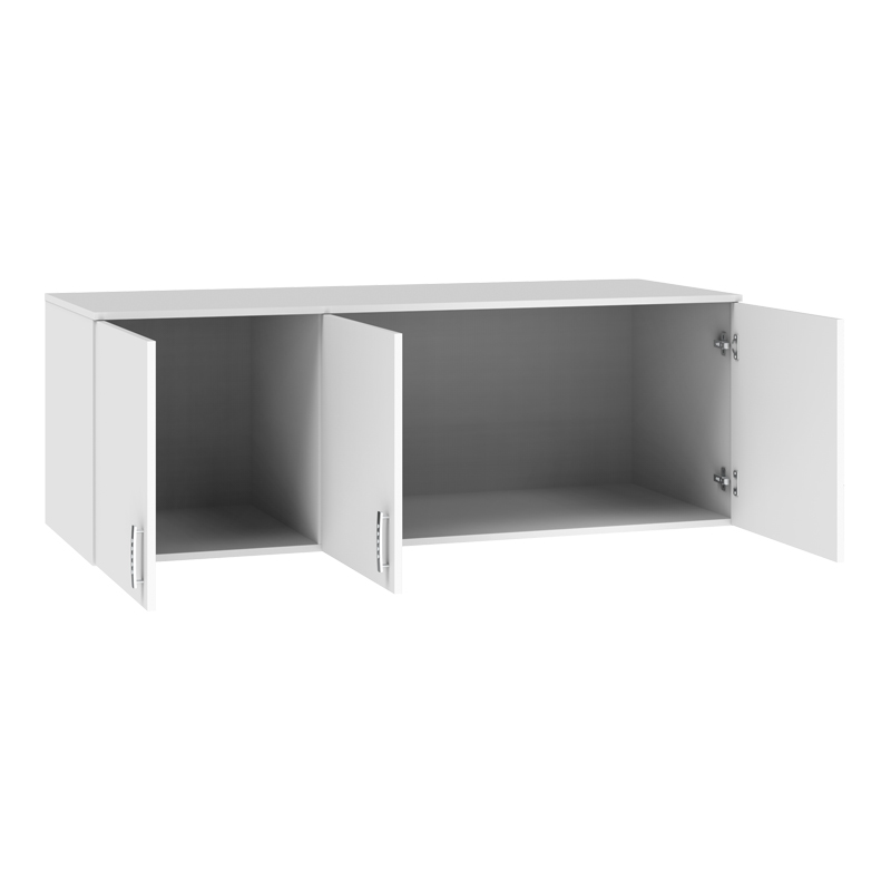 Πατάρι ντουλάπας Royal pakoworld τρίφυλλο λευκό 150x58x53εκ 2