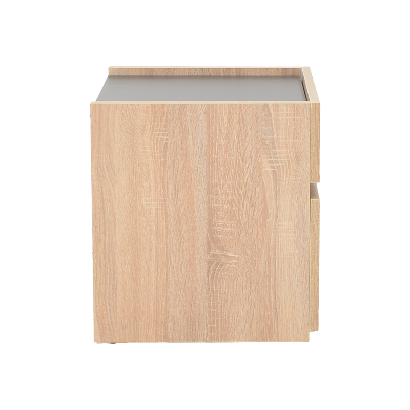 Κομοδίνο Comcie pakoworld σε φυσικό με γκρι απόχρωση 50x42x45.5εκ 4