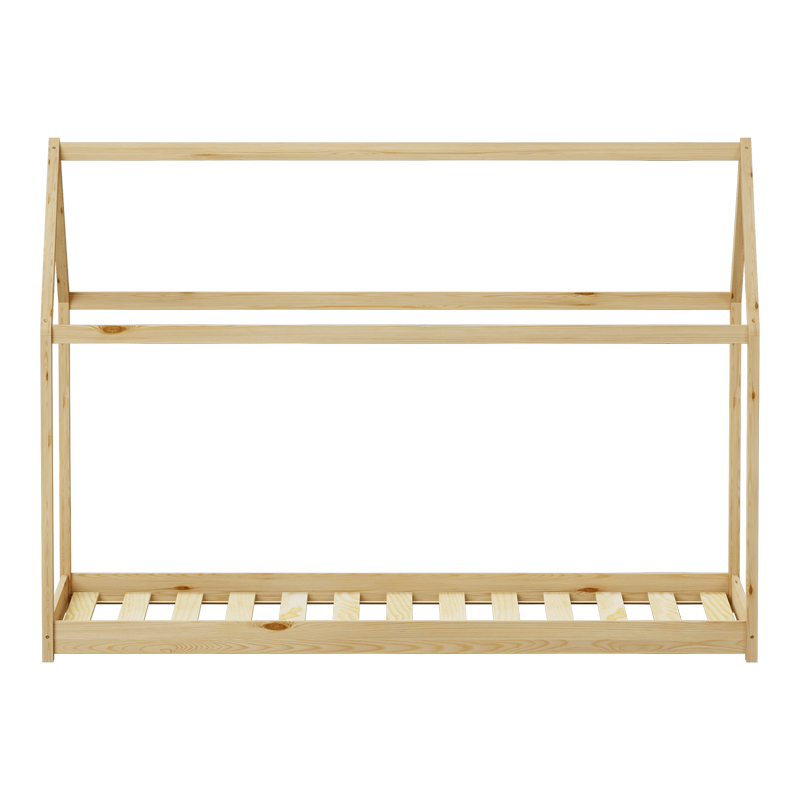 Παιδικό κρεβάτι Nino τ. Montessori pakoworld ξύλο πεύκου σε φυσική απόχρωση 90x190εκ 4