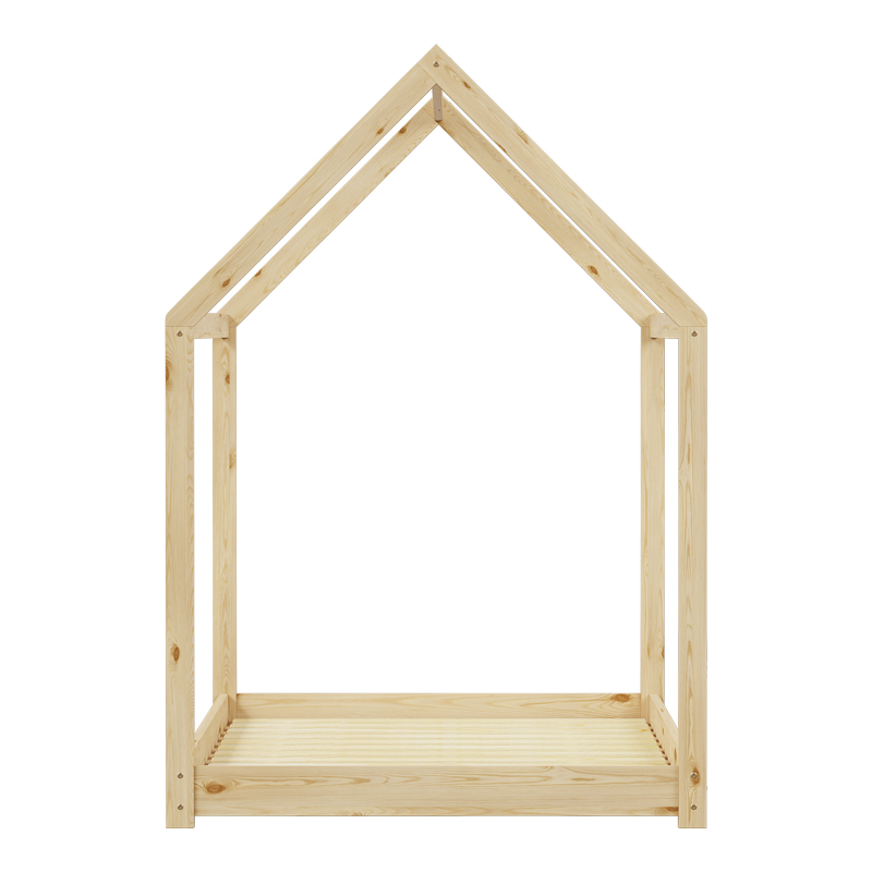 Παιδικό κρεβάτι Nino τ. Montessori pakoworld ξύλο πεύκου σε φυσική απόχρωση 90x190εκ 5