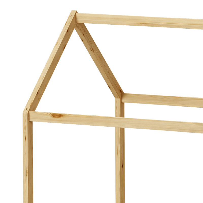 Παιδικό κρεβάτι Nino τ. Montessori pakoworld ξύλο πεύκου σε φυσική απόχρωση 90x190εκ 6