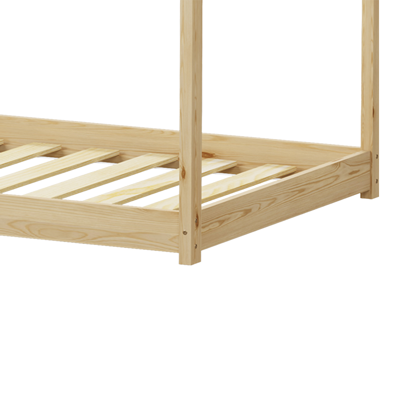 Παιδικό κρεβάτι Nino τ. Montessori pakoworld ξύλο πεύκου σε φυσική απόχρωση 90x190εκ 7