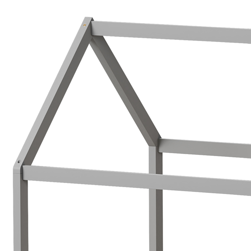 Παιδικό κρεβάτι Nino τ. Montessori pakoworld ξύλο πεύκου σε γκρι απόχρωση 90x190εκ 6