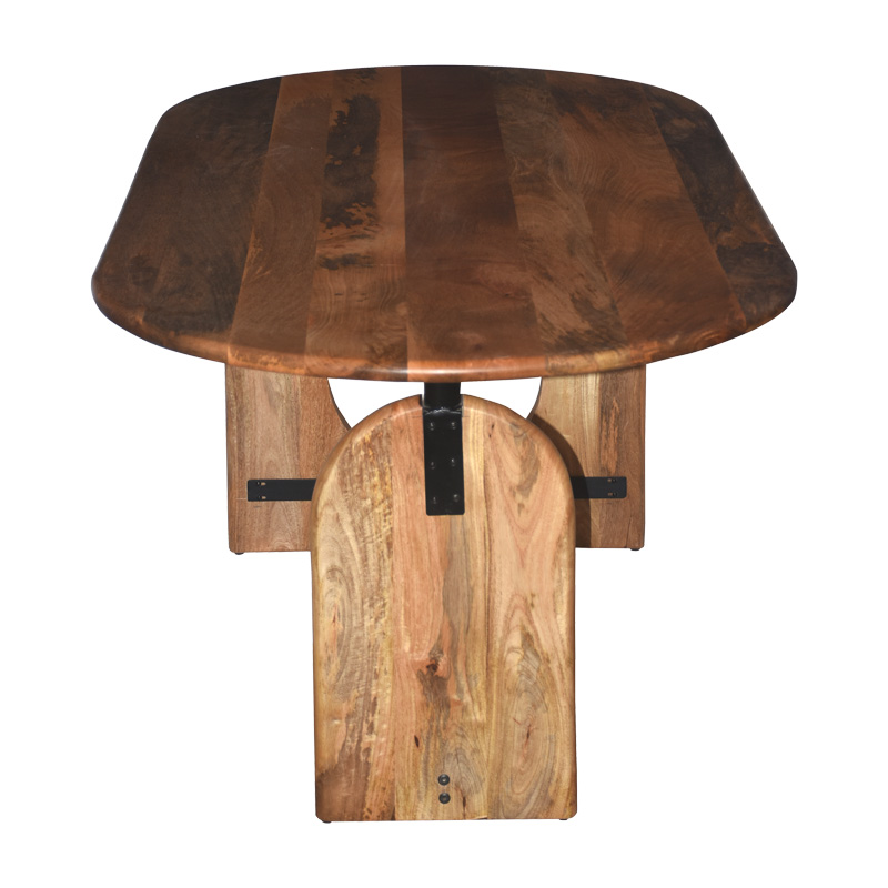 Τραπέζι Jenkou pakoworld μάνγκο ξύλο σε φυσική απόχρωση 180x90x76εκ 4