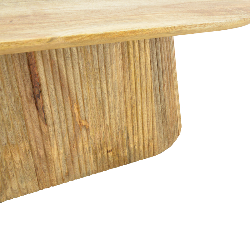 Τραπέζι σαλονιού Aithra pakoworld μασίφ ξύλο μάνγκο σε φυσική απόχρωση 120x60x42εκ 6