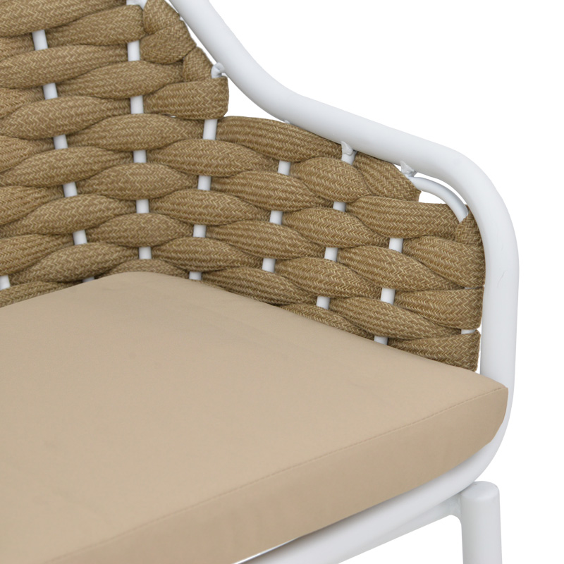 Σκαμπό μπαρ Zuki pakoworld αλουμίνιο με λευκό σκελετό-φυσικό σχοινί 55x54x109εκ 8