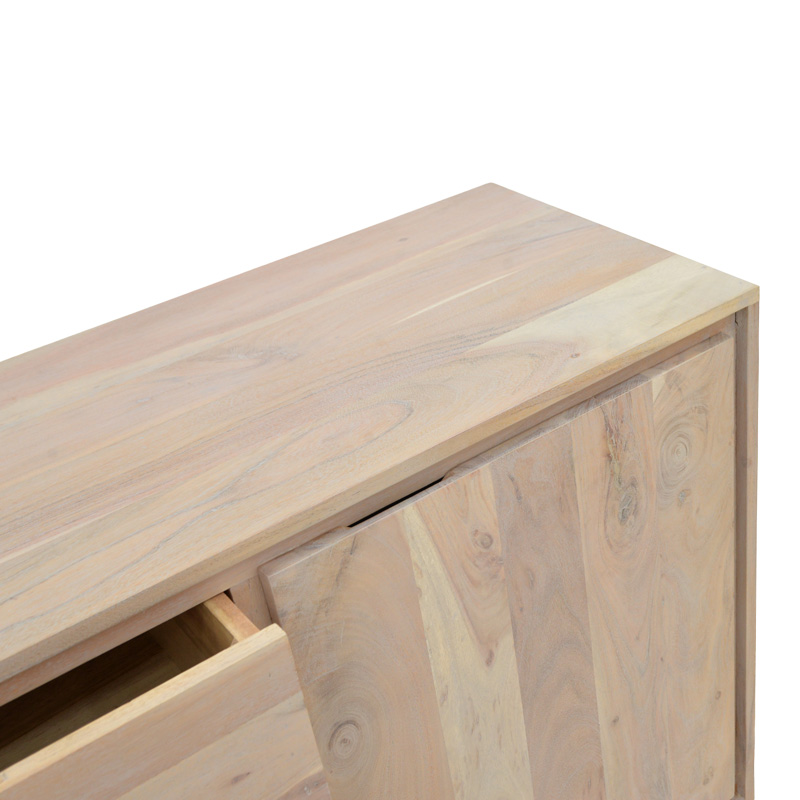 Μπουφές Emira pakoworld μασίφ ακακίας σε φυσική απόχρωση 200x40x80εκ 7