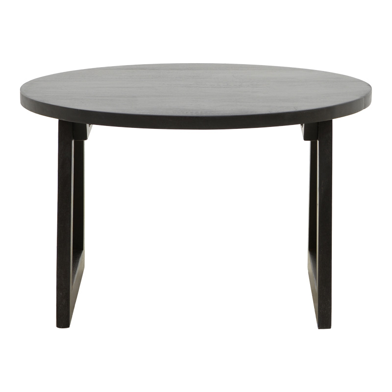 Τραπέζι Tamarind pakoworld ξύλο mango-φυσικό rattan σε μαύρη απόχρωση Φ65x40εκ 4