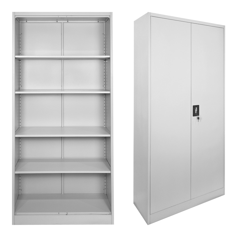 Μεταλλική ντουλάπα Ugren pakoworld ανοιχτό γκρι 90x40x180εκ 1