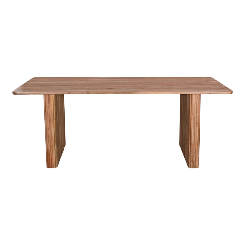 Τραπέζι Casi pakoworld μασίφ ξύλο ακακίας σε φυσική απόχρωση 200x100x76εκ 3