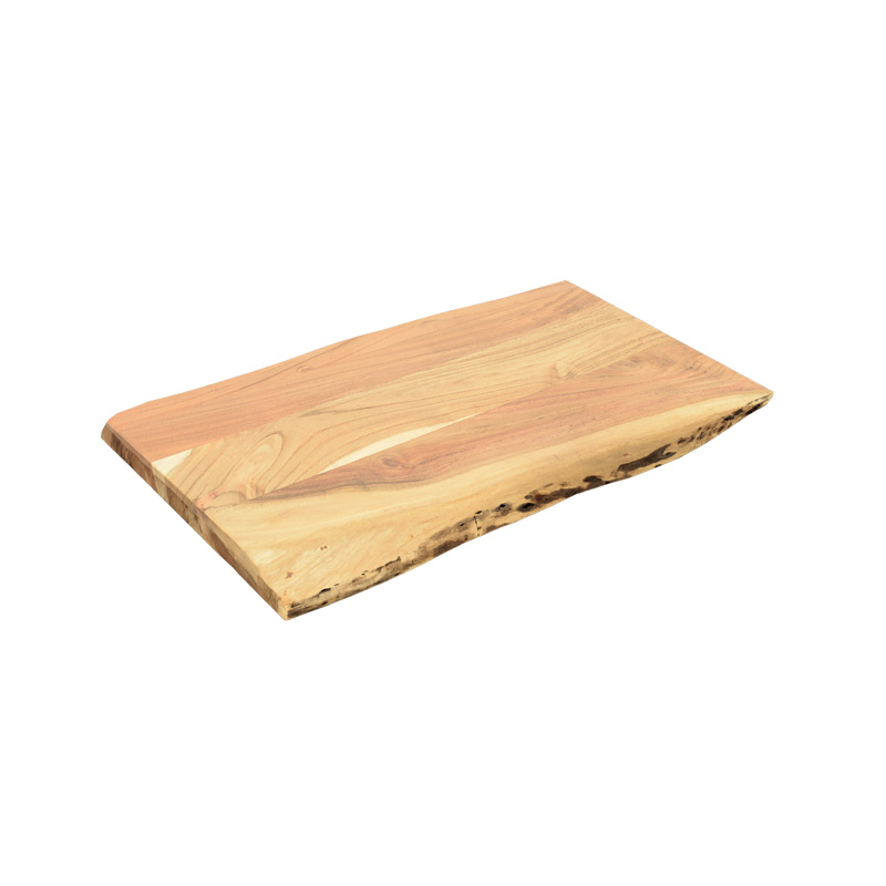 Επιφάνεια τραπεζιού Pozier pakoworld μασίφ ξύλο ακακίας σε φυσική απόχρωση 140x80x4εκ 1