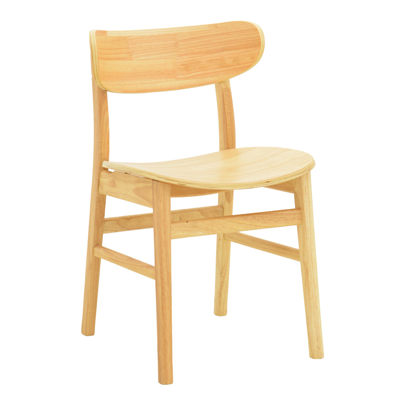 Καρέκλα Lumnia pakoworld rubberwood σε φυσική απόχρωση 46x50x76εκ 1