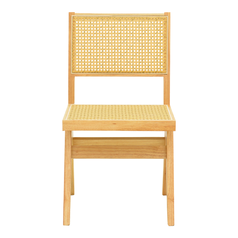Καρέκλα Winslow pakoworld rubberwood-rattan σε φυσική απόχρωση 46x58x80εκ 6