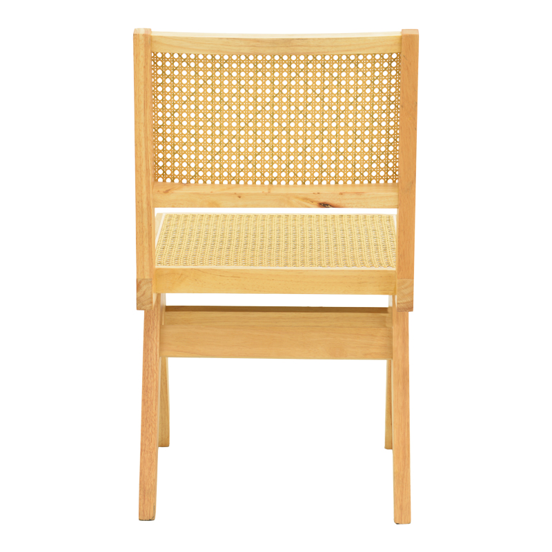 Καρέκλα Winslow pakoworld rubberwood-rattan σε φυσική απόχρωση 46x58x80εκ 7