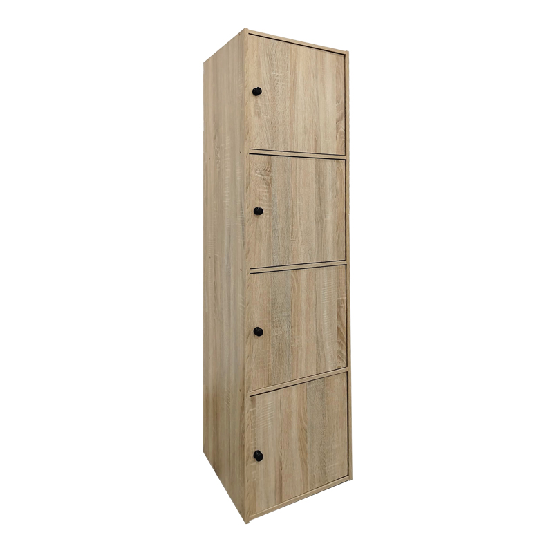 Ντουλάπι-στήλη Gabino pakoworld σε sonoma απόχρωση 40x39x158εκ 2