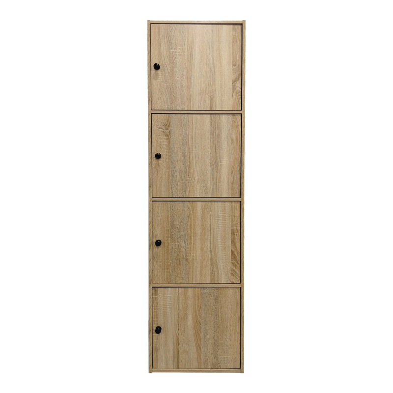 Ντουλάπι-στήλη Gabino pakoworld σε sonoma απόχρωση 40x39x158εκ 4