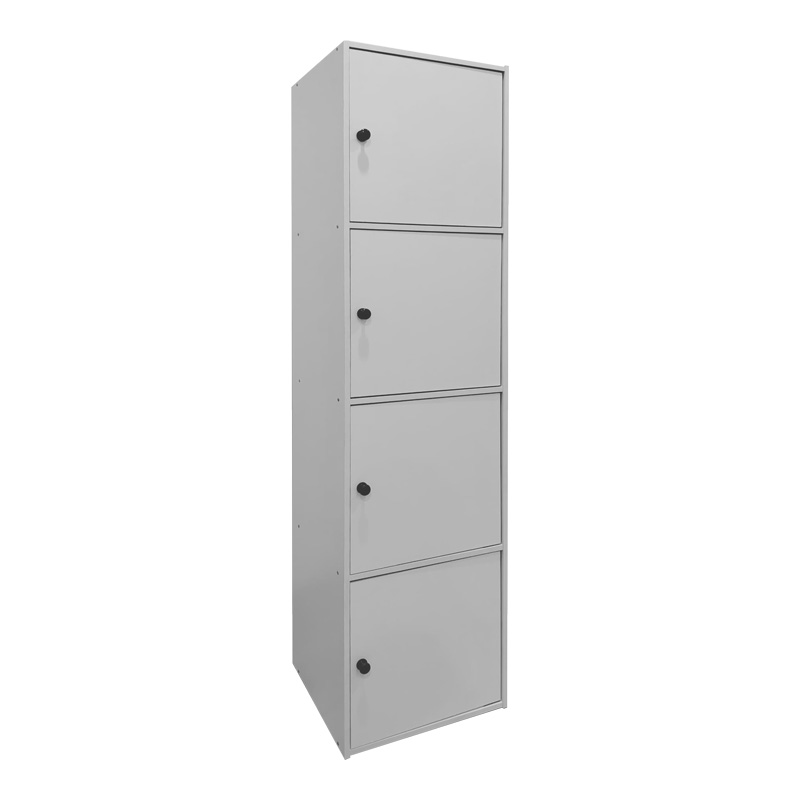 Ντουλάπι-στήλη Gabino pakoworld σε λευκή απόχρωση 40x39x158εκ 2