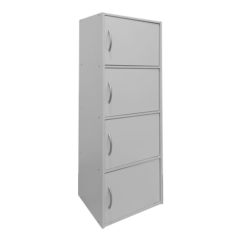 Ντουλάπι-στήλη Soline I pakoworld σε λευκή απόχρωση 40x34.5x120εκ 2