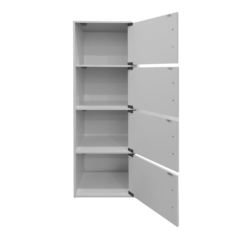 Ντουλάπι-στήλη Soline I pakoworld σε λευκή απόχρωση 40x34.5x120εκ 3