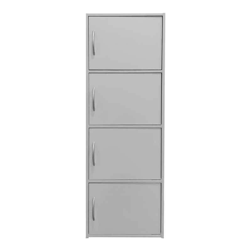 Ντουλάπι-στήλη Soline I pakoworld σε λευκή απόχρωση 40x34.5x120εκ 4