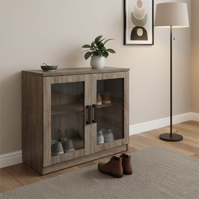 Παπουτσοθήκη-ντουλάπι Sapato pakoworld σε oak απόχρωση 80x40x80εκ 1