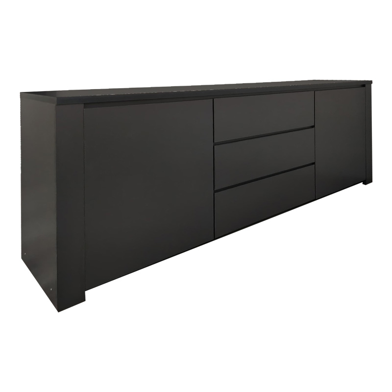Μπουφές Kalya pakoworld σε ανθρακί απόχρωση 220x49x89.5εκ 2