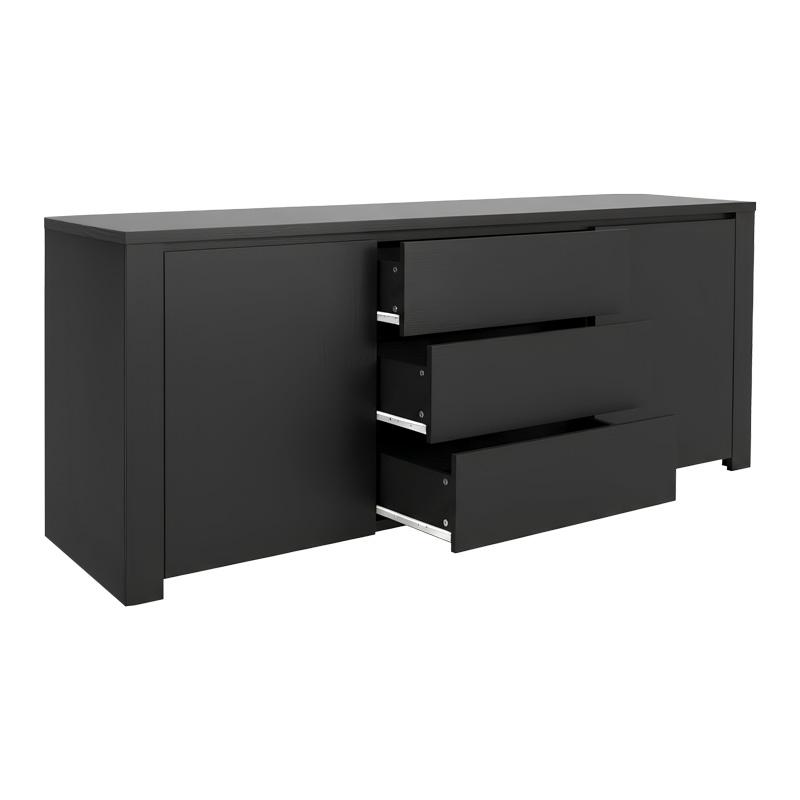 Μπουφές Kalya pakoworld σε ανθρακί απόχρωση 220x49x89.5εκ 4