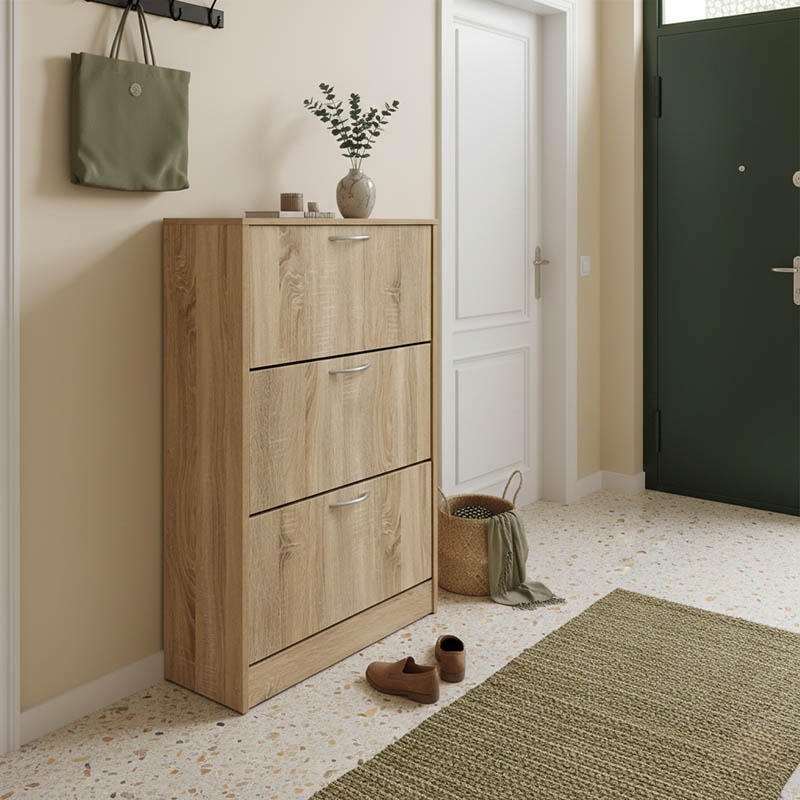 Παπουτσοθήκη Savaz pakoworld σε sonoma απόχρωση 60x24x114εκ 1