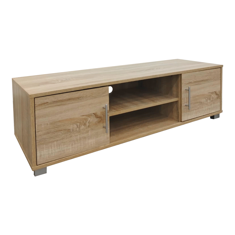 Έπιπλο τηλεόρασης Serank pakoworld σε sonoma απόχρωση 120x40x40εκ 2