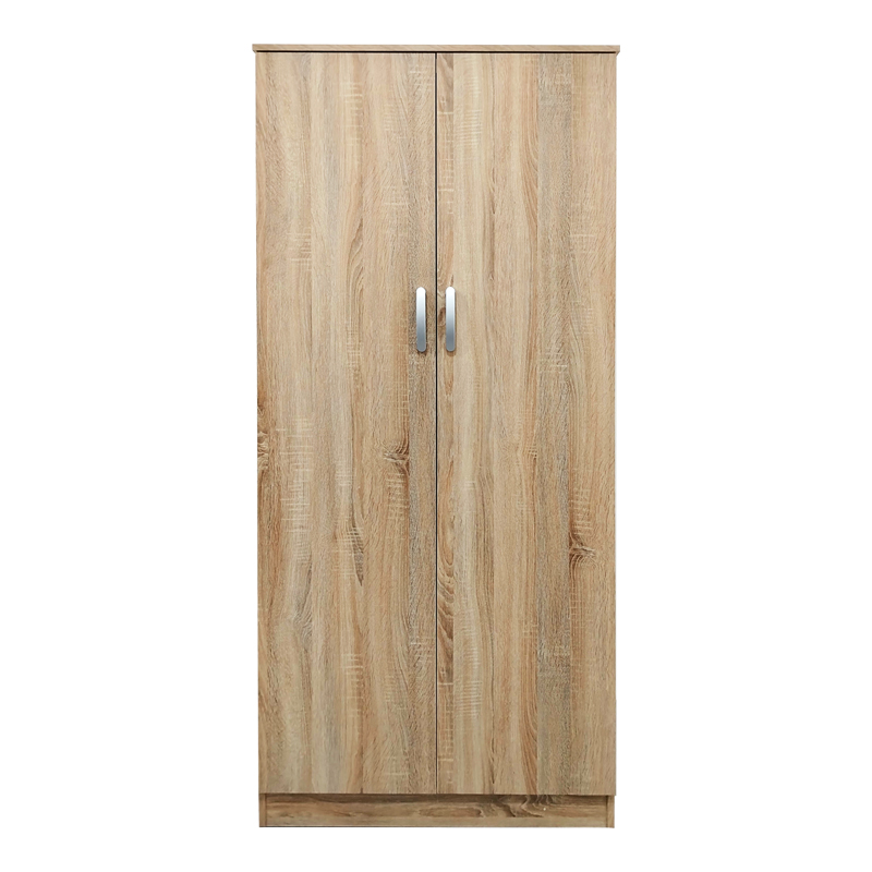 Ντουλάπα δίφυλλη Athos pakoworld σε Sonoma απόχρωση 80x42x180εκ 4