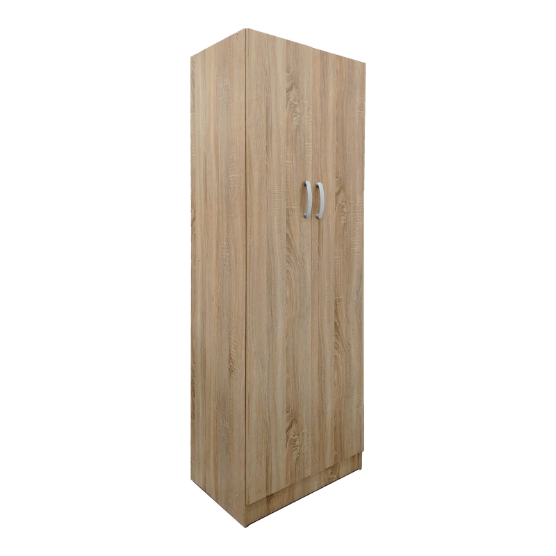 Ντουλάπα δίφυλλη Athos pakoworld σε sonoma απόχρωση 60x42x180εκ 1
