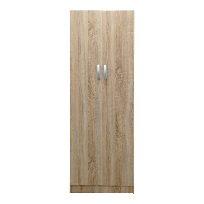 Ντουλάπα δίφυλλη Athos pakoworld σε sonoma απόχρωση 60x42x180εκ 4