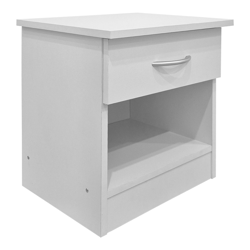 Κομοδίνο Bedy pakoworld λευκό 40x34x42εκ 1