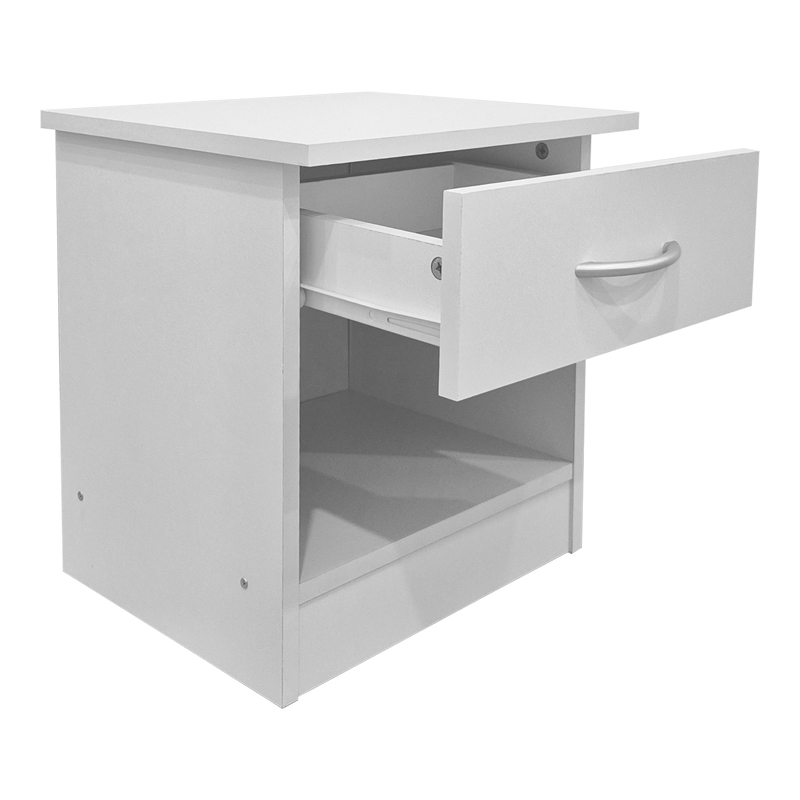 Κομοδίνο Bedy pakoworld λευκό 40x34x42εκ 2