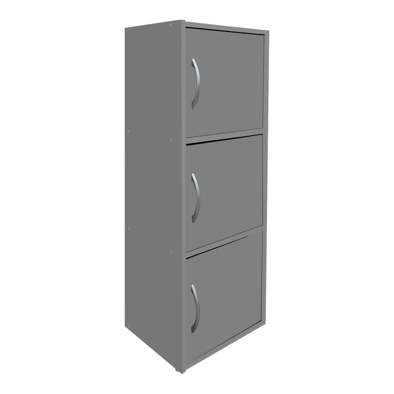 Ντουλάπι-στήλη Soline pakoworld ανοιχτό γκρι 40x34.5x90.5εκ 2