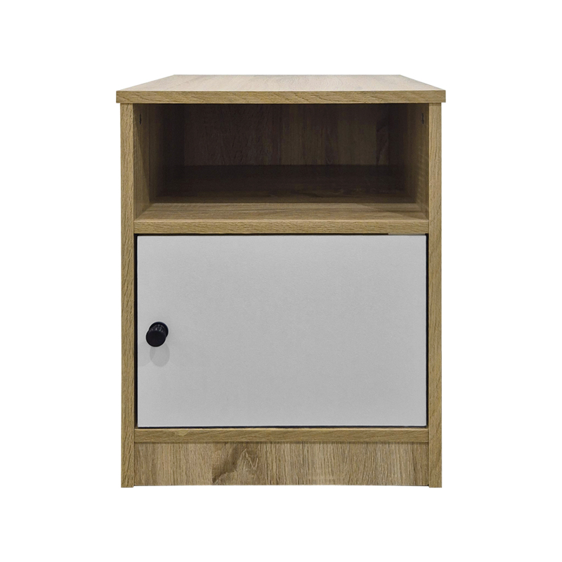 Κομοδίνο Lenea pakoworld sonoma-λευκό 40x40x50εκ 3